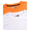 thumbnail image 3 of RBX Boys Tshirts - 2 Pack Dry Fit Crewneck Short Sleeve Boys Athletic Shirts Kids Activewear (8-16), Size 14-16, Orange White, 3 of 7