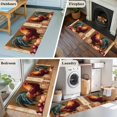thumbnail image 5 of 2'x6' Rug Runners for Hallways Kitchen, Retro Rooster Non Slip Entryway Beside Floor Carpet Runner, Pastoral Animals Watercolor Botanical Washable Laundry Room Bedroom Throw Rugs Mat for Family Pet, 5 of 8