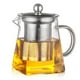 thumbnail image 2 of Tetera de vidrio de borosilicato con coladores de té Tetera con infusor extraíble Té 450ml, 2 of 7