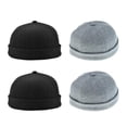 thumbnail image 1 of Conjunto de 4 hombres mujeres Vintage enrollado Docker Worker Cap Skull Cosplay sombreros Salvador Dali sombrero de moda, 1 of 10