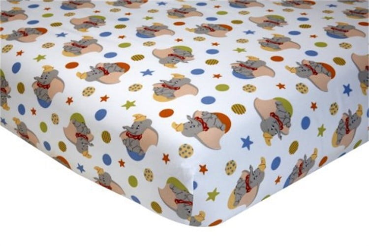 Disney Baby Bedding Crib Sheets Dumbo 2 Pack Walmart Com Walmart Com