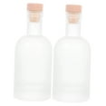 thumbnail image 3 of OULII 2Pcs Glass Bottle Empty Transparent for Storage Bottles at Home Brewing, 3 of 5