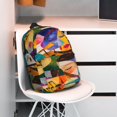 thumbnail image 3 of Lukts Abstract Musical Faces Pattern 15 Inch Student Backpack, Waterproof Laptop Backpack with Adjustable Shoulder Straps, Lightweight Travel, Campus Backpack, Unisex, 3 of 6