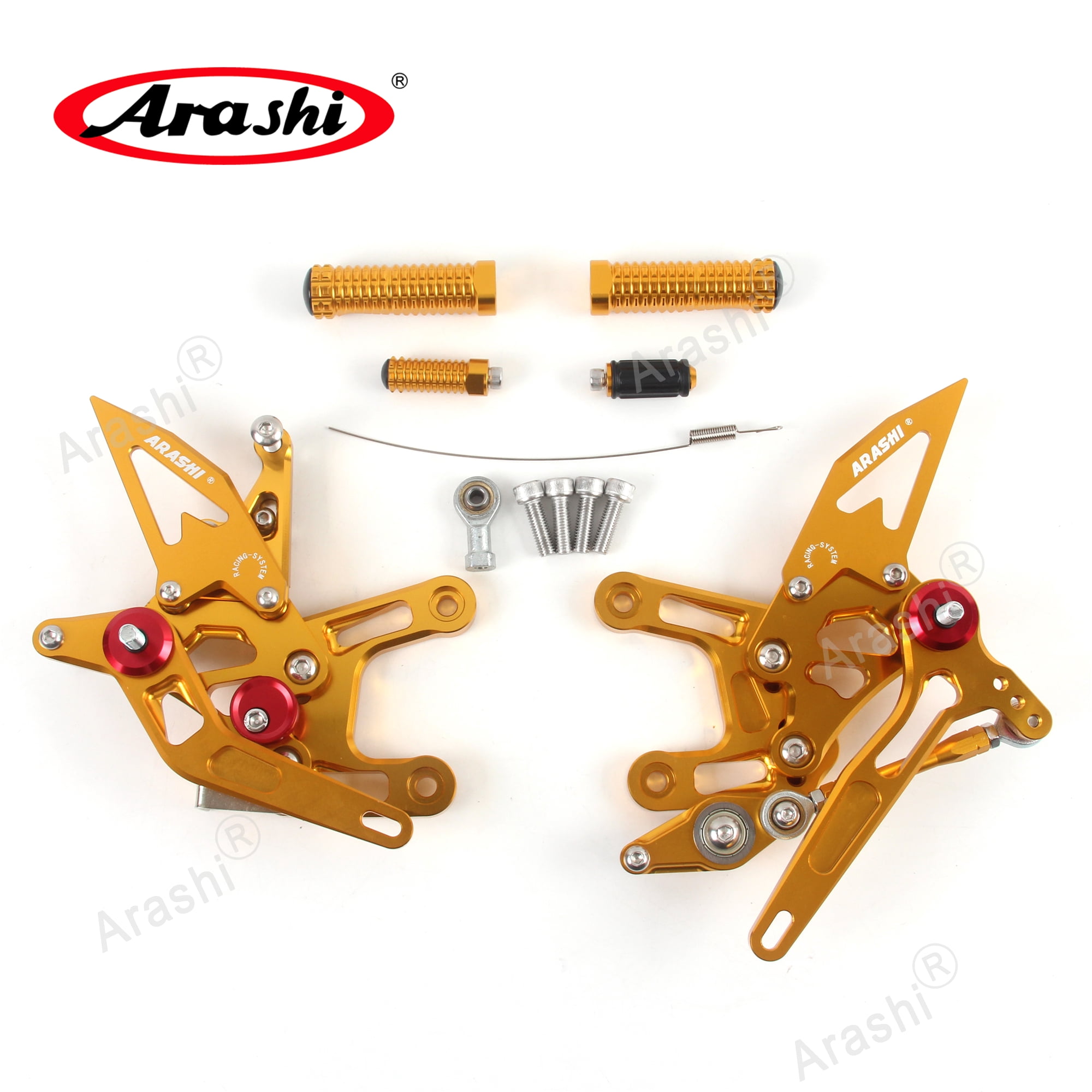 Arashi (Version 2.0) Adjustable Quick Shift Rearsets for Kawasaki
