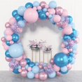 thumbnail image 2 of 153pcs Pink Blue Balloon Garland Arch Kit, Different Sizes 18 12 10 5 inch Metallic Pink Blue Latex Confetti Balloons for Boy Girl Gender Reveal Neutral Baby Shower Birthday Party Decoration, 2 of 7