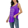 thumbnail image 2 of Gomelly Ladies Tank Tops Sleeveless Pullover Vest Summer Top Women Basic Vaction Camisole Crew Neck Cami Purple L, 2 of 3