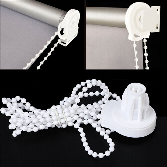 Roller Blind Repair Kit, 25mm Replacements with Complete Brackets, Chain Included for Installation and Maintenance