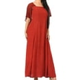 thumbnail image 4 of Sakkas Niam Women's Maxi Capelet Long Dress Celtic Medieval Renaissance Adjustable - Burgundy - S/M, 4 of 5