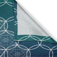 thumbnail image 3 of Ambesonne Geometric Kitchen Curtains, Astrology Theme Ornament, 55"x30", Petrol Blue White Teal, 3 of 3