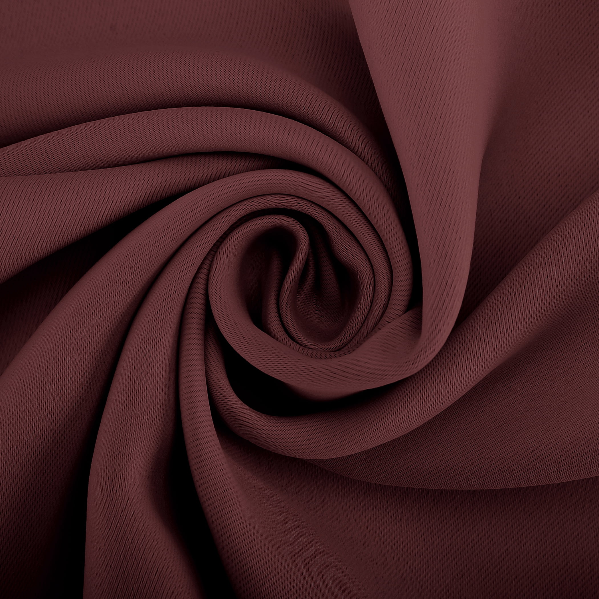 Sun Zero Nolan Energy Efficient Blackout Grommet Single Curtain Panel, 40" x 108", Wine