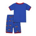 thumbnail image 6 of WIBACKER Cotton 2 Pieces Pajamas for 3-8T Boys Summer Sleepwear Kids Short Sleeve Tops and Shorts Set - Train, 6 of 6
