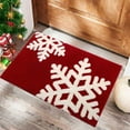 thumbnail image 4 of GQDIN Merry Christmas Doormat Christmas Tree Santa Snowflake Decorate Welcome Mat Holiday Front Door Decor Non-Slip Entrance Rug Home Decor Gift For Family Friends Indoor Outdoor Use, 4 of 4