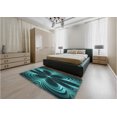 thumbnail image 4 of Ahgly Company Indoor Rectangle Patterned Deep Teal Green Area Rugs, 6' x 9', 4 of 6