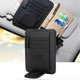 thumbnail image 2 of Car Sun Visor Card Bill Holder Organizer PU Leather Storage Bag Glasses Clip(Black), 2 of 3
