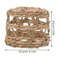 thumbnail image 2 of HINTRMENT Woven Lampshade Brown Rustic Light Softening For Living Room 1Set, 2 of 6