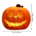 thumbnail image 2 of Mskk Pumpkin Lights Halloween Decoration, Orange LED Glowing Pumpkins, Halloween Decorative Ornaments for Indoor Mantel, Tabletop, and Home Party, 2 of 7