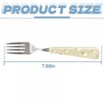 thumbnail image 2 of ACDANC 2 Pieces Forks Stainless Steel,Cheese Handle Salad Forks,Stainless Steel Dinner Forks,Mix2, 2 of 7