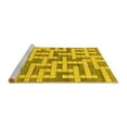 thumbnail image 2 of Ahgly Company Machine Washable Indoor Rectangle Solid Yellow Modern Area Rugs, 3' x 5', 2 of 4