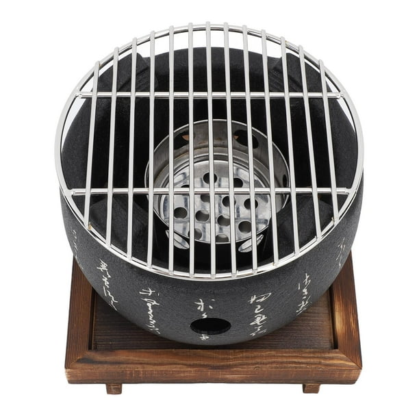 Mini Parrilla Para Barbacoa, Parrilla Portátil De Estilo Japonés De Calentamiento Rápido, Mini Parrilla Para Barbacoa Con Calentamiento Uniforme Y Estufa De Carbón Redonda