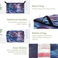 thumbnail image 4 of WOBOGO Aries Blue Purple Pattern Clothes Storage 2Pack Foldable Thick Fabric Blanket Organizer Bag with Handle 24.8×16.93×16.17in, 4 of 7