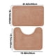 thumbnail image 3 of Juego de alfombrillas para baño de color rosa de dos piezas, color sólido, anti suciedad, antideslizante, absorbente, 3 of 6