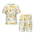 thumbnail image 1 of Balery Farm Bee Cute Honey Conjunto de Pijama Infantil de Manga Corta con Estampado – Ropa de Dormir de Algodón Suave-Large, 1 of 6