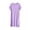 Purple, variant on OVAFBAU Womens Nightgown Sleepshirt Pajama Dress Casual Cotton Crew Neck Short Sleeve Slit Loose Loungewear Dress Sleepwear