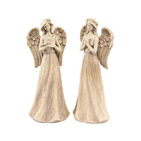 UPC 746427381581 product image for Set of 2 Nature's Way Angel Outdoor Garden Statues 16