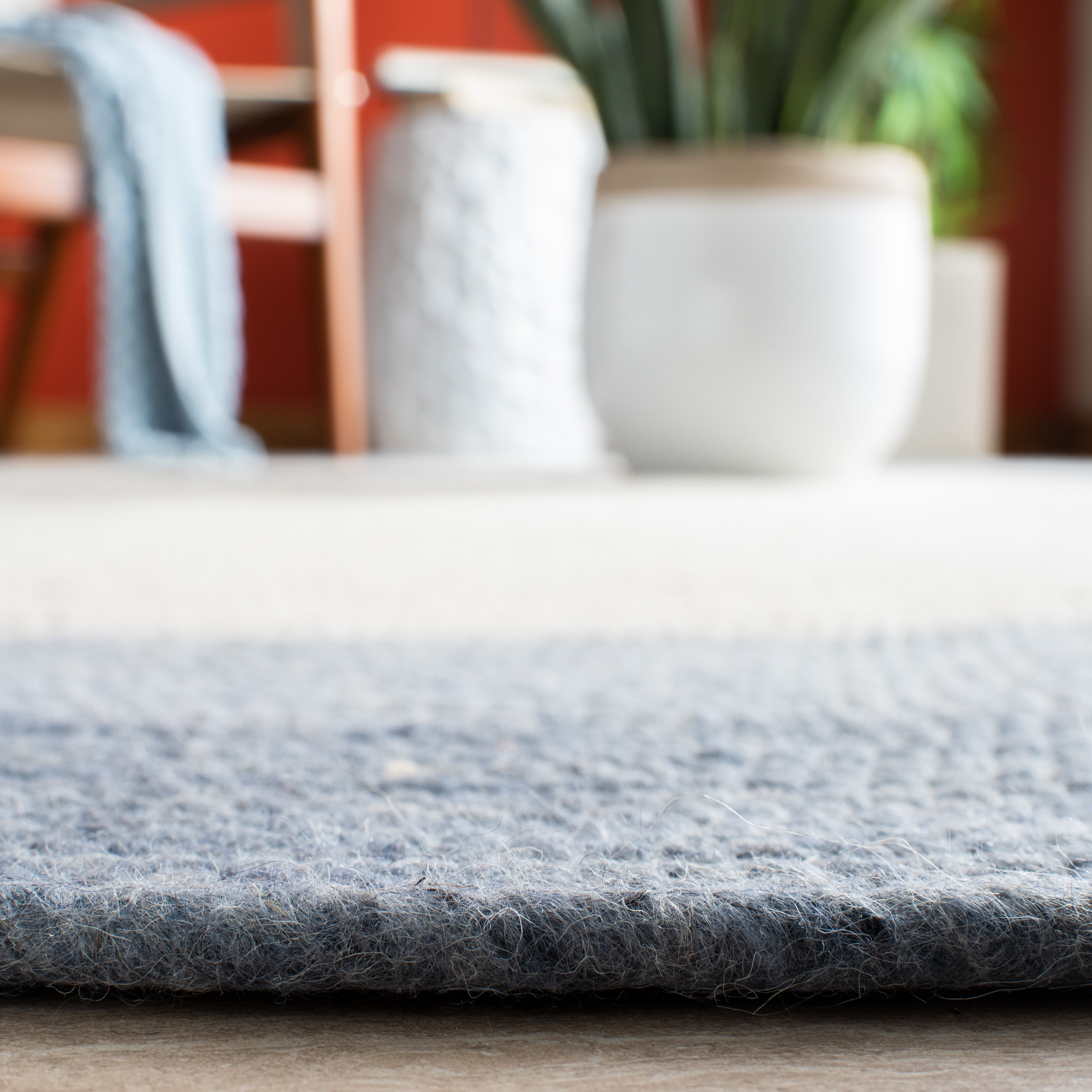 SAFAVIEH Braided Nazca Geometric Reversible Area Rug, Ivory/Blue, 8' x 10' Oval