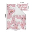 thumbnail image 5 of White Dogs and Flowers Duvet Cover and Pillowcase Set for Single Bedding, Bedroom Accessories for Kids Teens, 5 of 5