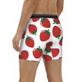 thumbnail image 3 of Rocae Hand Drawn Strawberry for Stretch Moisture-Wicking Underwear,Men's Underwear Boxer Briefs Small, 3 of 9