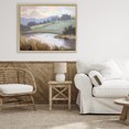 thumbnail image 3 of Stupell Industries Contemporary Subtle Distant Mountains Gold Floating Frame Canvas Art, 31 x 25, by Alonza Saunders, 3 of 8