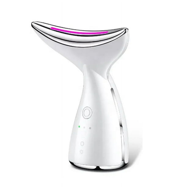 Máquina reductora de papada, masajeador facial y cuello, dispositivo antienvejecimiento para ojos y cuello facial con 3 modos de masaje para eliminar la apariencia de arrugas y tensar la pie