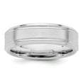 thumbnail image 1 of Solid 925 Sterling Silver 6mm Matte Brushed Finish Unique Wedding Band Ring Size 9.5, 1 of 5
