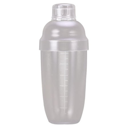 KALLORY Cylindrical Cocktail Shaker 1Pack in White for Bartending Tools and Drink Mixing