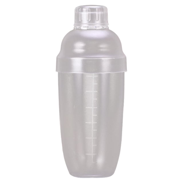 CHICHUMID White Plastic Cocktail Shaker for Home Use Impact Resistant Shatterproof Mixed Drink Maker