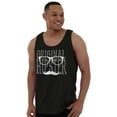 thumbnail image 4 of Original Hipster Mustache Blerd Tank Top Sleeveless Tee Men Brisco Brands S, 4 of 4