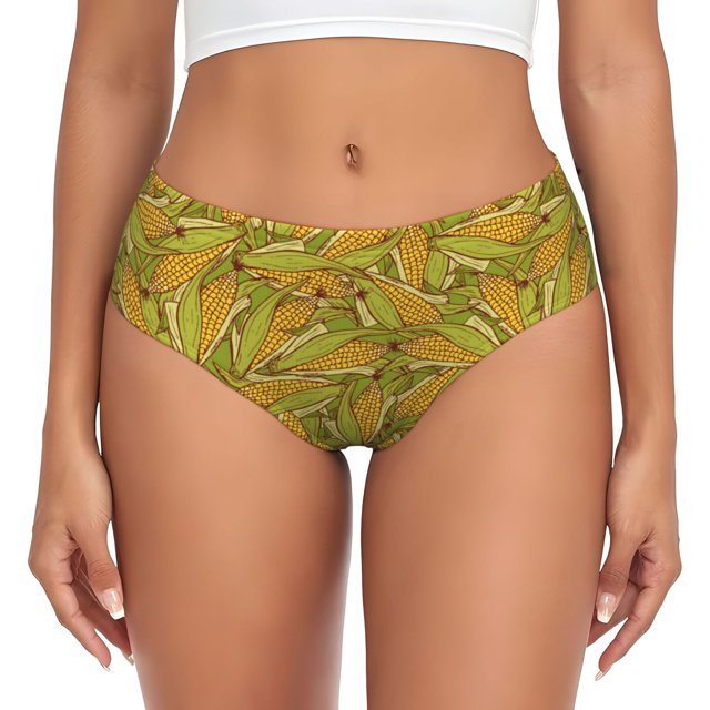 Fotbe Corn 6 Calzones Estampados para Mujer – Ropa Interior de Algodón, Cómoda, Suave y Elástica-XX-Large