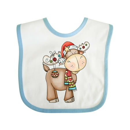 

Inktastic Christmas Molly Moose Gift Baby Boy or Baby Girl Bib