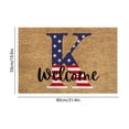 thumbnail image 3 of Zynviq 19.7" X 31.5" Doormats Letter Throw Rug Polyester Rectangular Washable Brown Small Rug for Bedroom, 3 of 6