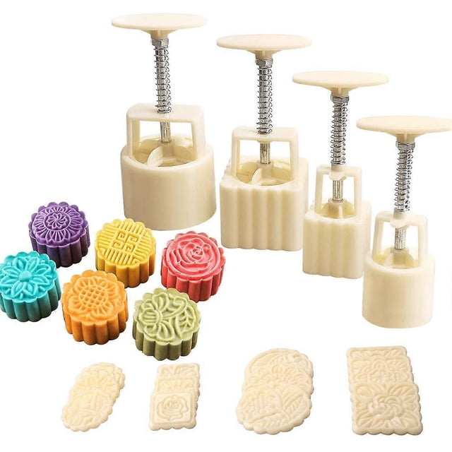 Juego de 4 moldes para pastel de luna para decoración de pasteles y postres de festivales.
