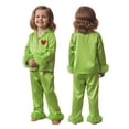 thumbnail image 3 of RUINIXCW Family Christmas Pajamas Matching Sets Spring Fall Winter Matching Pjs Valentines Day Pajamas Set for Couples Women Men Button Down Long Sleeve Shirt and Pants Sleepwear, 3 of 9