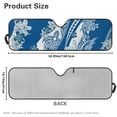 thumbnail image 5 of HUIACONG Blue Polynesia Windshield Sun Shade, Cute Shade Heat Shield，51.57 in *16.14 in, Compatible with JK JKU TJ 2 Door / 4 Door, 5 of 6