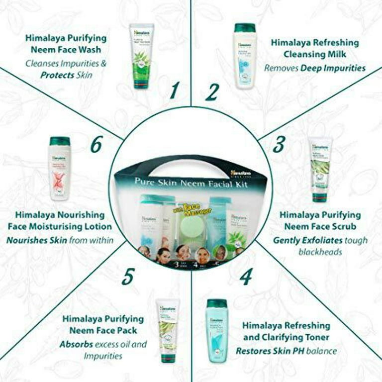 Himalaya Pure Skin Neem Facial Kit With Face Massager Walmart