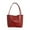 Red, variant on JeashCHAT Soft Leather Tote Bag for Women, Top Handle Ladies Shoulder Bag, Fashion Casual Purse Handbag for Travel Work College, Gift for Mother, Wife, Female Friends (White)