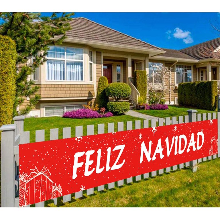 Feliz Navidad Decorations, Spanish Christmas, Merry Christmas Door...