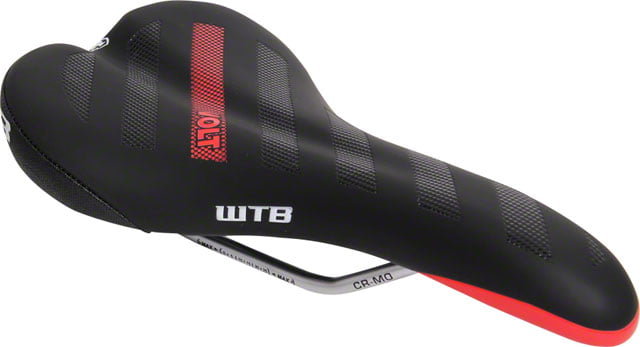 WTB Volt Race 135 Saddle-With CroMo Rails-Black/Red-New