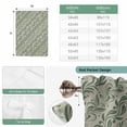 thumbnail image 6 of Green Floral Balloon Curtains 63 Inch Length for Living Room/Bedroom, Spring Flowers Pattern Botanical Vintage Rod Pocket Privacy Door Curtains Decorative Tie Up Shade for Window 52"x63", 6 of 8