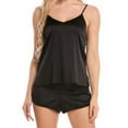 thumbnail image 3 of Ochine Sleepwear Silk Like Camisole Shorts V Neck Pajamas Set Nightwear for Women,S-XL, 3 of 3