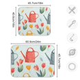 thumbnail image 3 of Flowers Watering Cans with Tulips Dish Drying Mat Dish Drainer Rack Mats Water Absorbent Non-Slip Easy Clean Heat Resistant for Kitchen Counter, 3 of 8